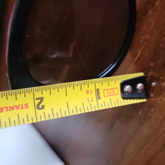 Prada Women's Black Oval Sunglasses With Black Jeweled Arms - Picture 16 of 16